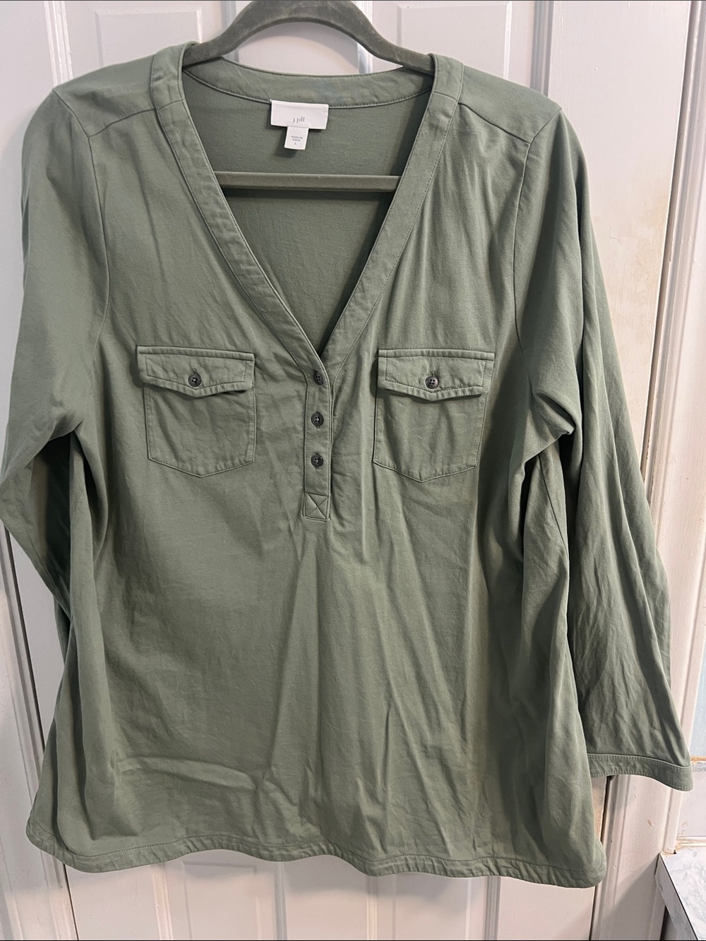 J. Jill Relaxed Crewneck Tee in Sage